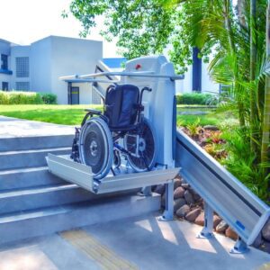 Great Inclined Wheelchair Platform Lift | Fits Easily For Staircase at Indoor