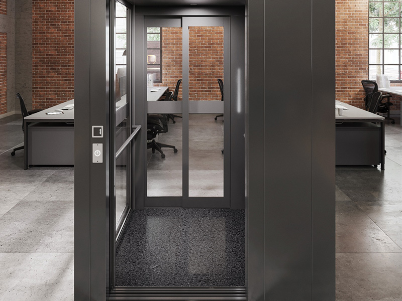 Panoramic cabin_sliding door Hydraulic Home Lifts